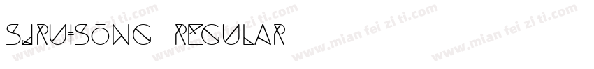 sjruisong regular字体转换